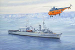 HMS PROTECTOR 1936-1968 Antarctic Patrol Ship Faith for Duty